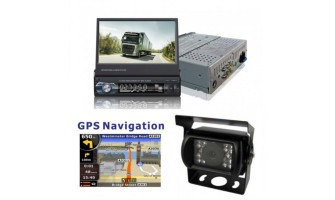 Единичен дин с навигация за камион