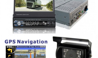 Единичен дин с навигация за камион