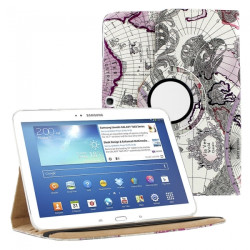 Кожен Калъф За Таблет Samsung Galaxy Tab 3 - 10.1 инча с географски мотиви