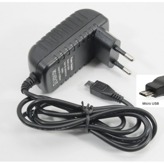 Универсално зарядно за таблети за 220V - microUSB - 2A