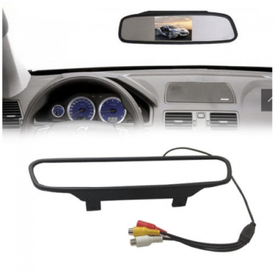 Огледало с вграден 4.3 инчов монитор за задно виждане