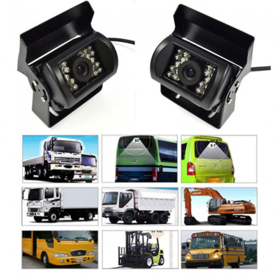 Водоустойчива камера за камиони и автобуси за задно виждане 24V - XH5080