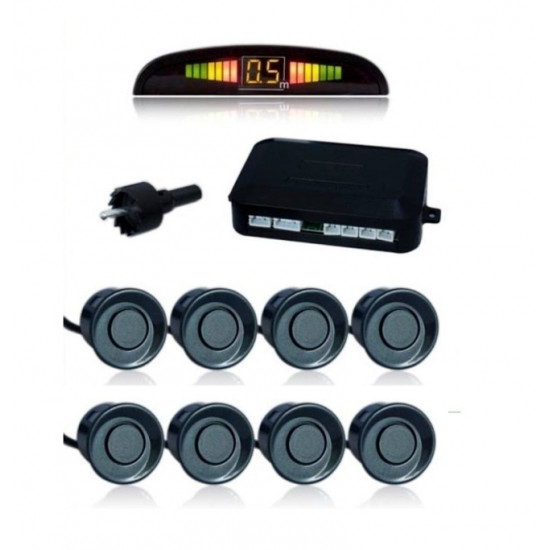 Парктроник с 8 датчика LCD дисплей и звукова сигнализация - ЧЕРЕН