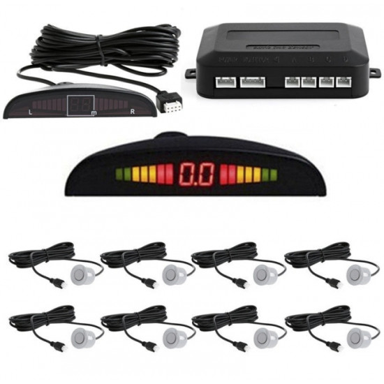 Парктроник с 8 датчика LCD дисплей и звукова сигнализация - СИВ