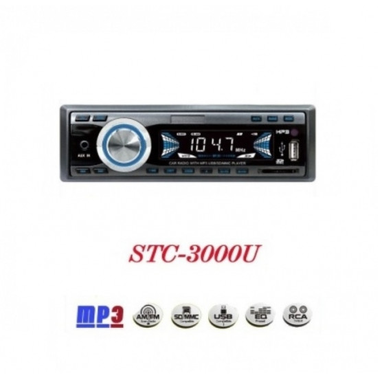 Аудио плеър за кола STC - 3000U, USB, SD, 4 x 50W