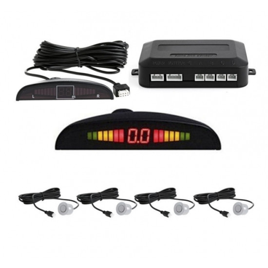 Парктроник с 4 датчика LCD дисплей и звукова сигнализация - СИВ