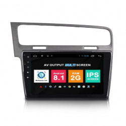 Навигация двоен дин VW Golf 7 с Android 8.1 VW1007A81, GPS, WiFi, DVD, 10.1 инча