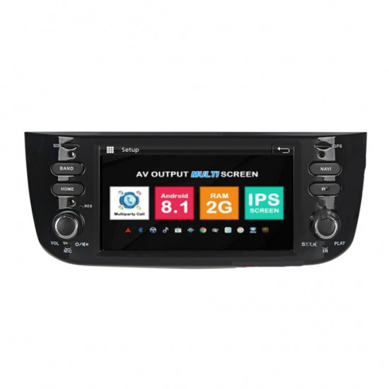 Навигация двоен дин Fiat Linea с Android 8.1 FT0606A81, GPS, WiFi, DVD, 6.2 инча