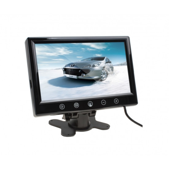 Монитор TFT LCD 10.1 инчов за връзка с камера за паркиране, DVD с 2 видео входа