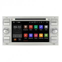 Навигация двоен дин Ford Fusion, Galaxy, Transit, Connect с Android 9.0 FO0704A9, WiFi, DVD, 7 инча