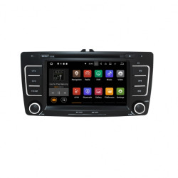 Навигация двоен дин Skoda Octavia с Android 9.0 SK0701A9, GPS, WiFi, DVD, 7 инча