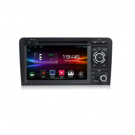 Навигация двоен дин за AUDI A3(02-11) с Android 10 A4460H GPS, WiFi, 7инча
