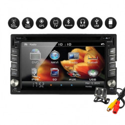Универсална мултимедия Double Din 6516, DVD, GPS, TV за кола GPS + цифрова тв + камера