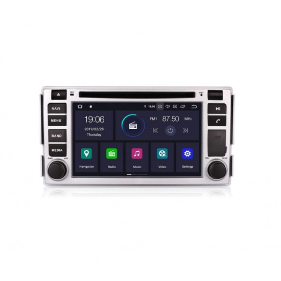Навигация двоен дин за HYUNDAI SANTA FE (04-12) с Android 10 HY6260H  GPS, WiFi, DVD  6.2инча