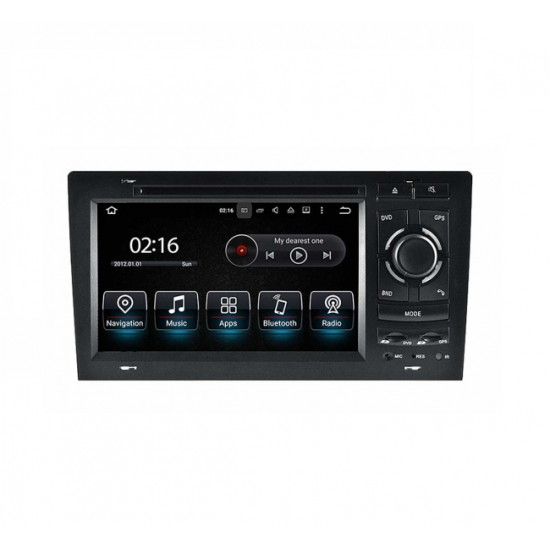 Навигация двоен дин за AUDI A8 (94-03) с Android 8.1 AU7110H GPS, WiFi, DVD 7 инча