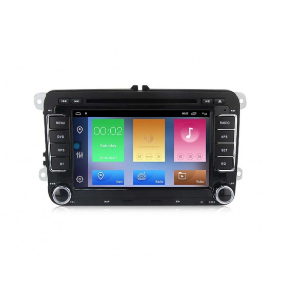 Навигация двоен дин за VW GOLF, TIGUAN, CADDY с Android 10 VW4220H GPS, WiFi,DVD 7 инча