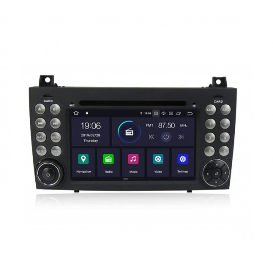 Навигация двоен дин за MERCEDES SLK W171 (04-12) с Android 10 M7980H GPS, WiFi,DVD, 7 инча