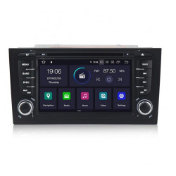 Навигация двоен дин за AUDI A6 (99-04) с Android 10 А7871H GPS, WiFi,DVD, 7 инча