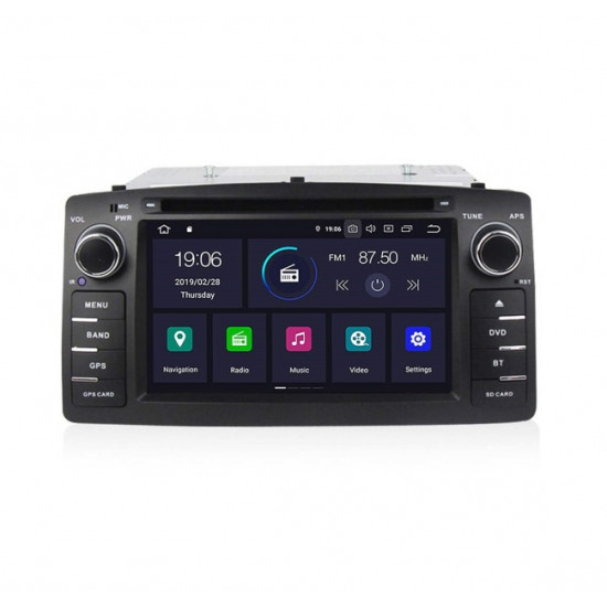 Навигация двоен дин за TOYOTA Corolla E120/E130 с Android 10 T4315H GPS, WiFi,DVD, 6.2 инча