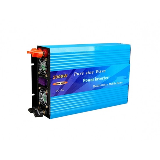 Инвертор Пълна Синусоида 2000W - 12V за кемпери, каравани, камиони