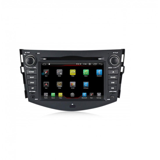 Навигация двоен дин за TOYOTA RAV4 (06-12) с Android 10 T7840H GPS, WiFi,DVD, 7 инча