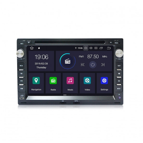 Двоен дин навигация VW Bora, Jetta, Sharan W733BH GPS, ANDROID 10, WiFi, DVD, 7 инча