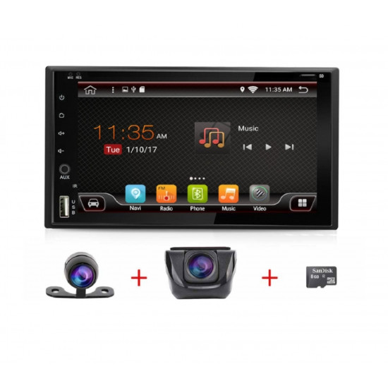8-ЯДРЕНА УНИВЕРСАЛНА НАВИГАЦИЯ ДВОЕН ДИН 70Z7150H + DVR + GPS Android 10