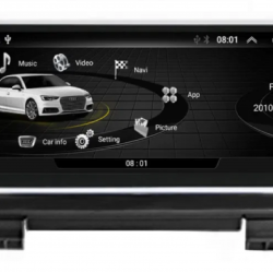 ATZ 4-ядрена навигация двоен дин за AUDI Q3, RAM 2GB, 32GB, Android 10