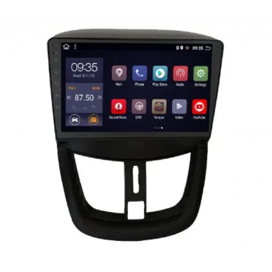 ATZ 4-ядрена навигация двоен дин за Peugeot 207, Android 8.1, 9 инча, 1GB, 16GB ROM