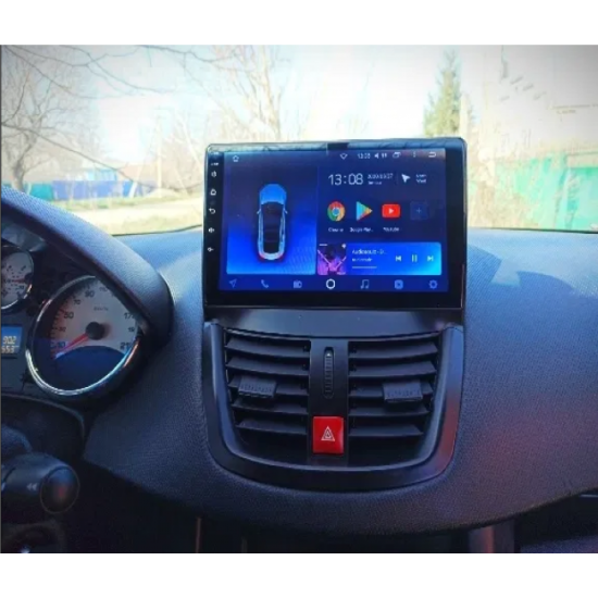 8-ядрена GPS навигация ATZ за Peugeot 207, Android 10, RAM 2GB, 32GB