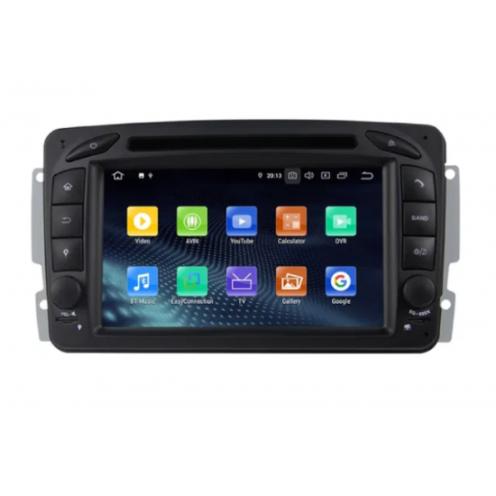 8-ядрена GPS навигация ATZ за Mercedes C Class, Android 10, RAM 4GB, 64GB