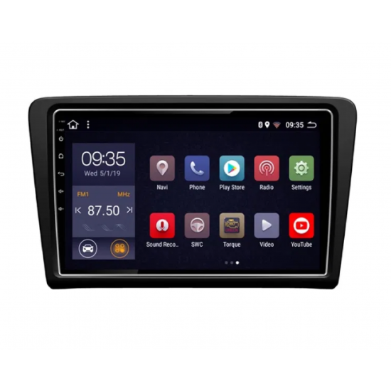 4-ядрена GPS навигация двоен дин за Skoda Rapid, ATZ,  Android 10, 2GB RAM, 16GB