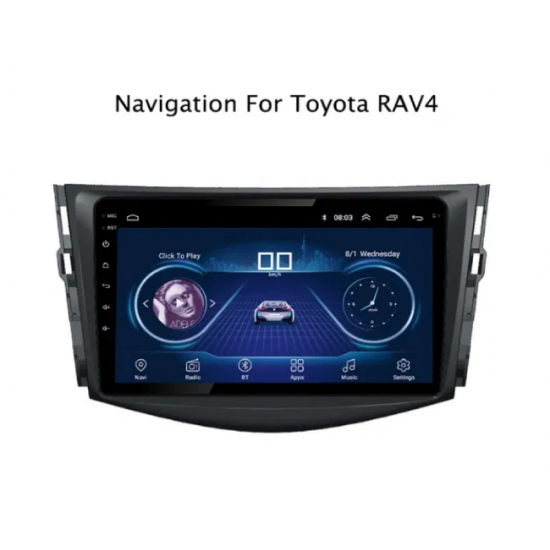 8-ядрена GPS навигация ATZ за Toyota RAV4, Android 10, 2GB RAM, 16GB