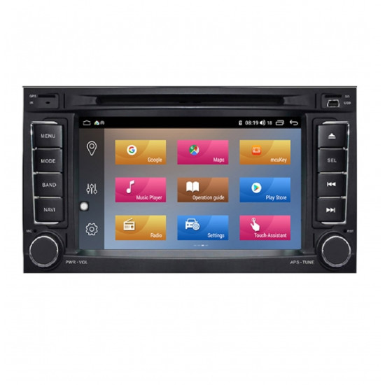 Двоен дин навигация за VW Touareg,T5,Multivan с Android 10 VW7301H GPS, WiFi,DVD 7 инча