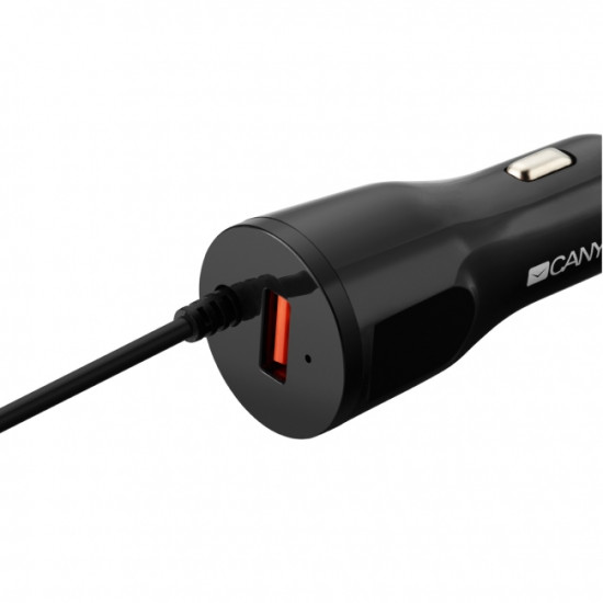 Зарядно за таблети и смартфони за кола с Micro USB кабел + 1 USB CANYON 2.4A