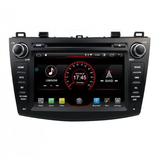 Двоен дин навигация за Mazda 3 (09-12) с Android 10 MA8200H GPS, WiFi,DVD, 8 инча