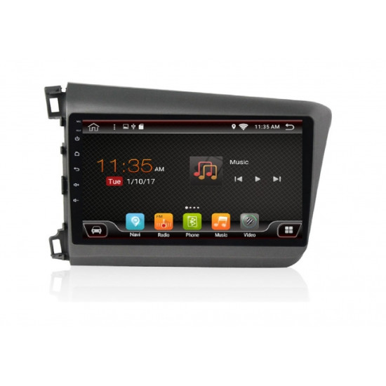 Двоен дин навигация за Honda Civic H51C0H, ANDROID 10, DVD, 9 инча
