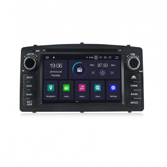 8-ядрена навигация за TOYOTA Corolla E120/E130 T4318H, ANDROID 9, RAM 4GB