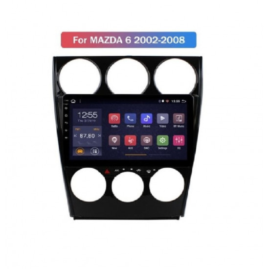 8-ядрена навигация ATZ двоен дин за Mazda 6, Android 10, GPS, 2GB RAM, 32GB ROM