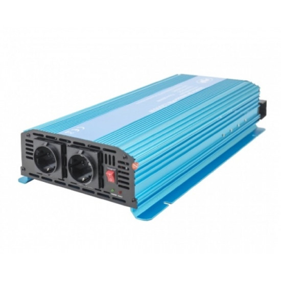 Инвертор пълна синусуида PNI SP2000W - 12V - 230V, USB 2A за кемпери, каравани