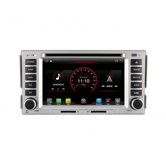 Навигация двоен дин за Hyundai Santa Fe с Android 10  HY6261H, WiFi, GPS, 6.2 инча