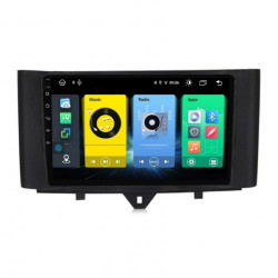 4-ядрена навигация двоен дин за SMART FORTWO, 1GB, ANDROID 10, 9 инча