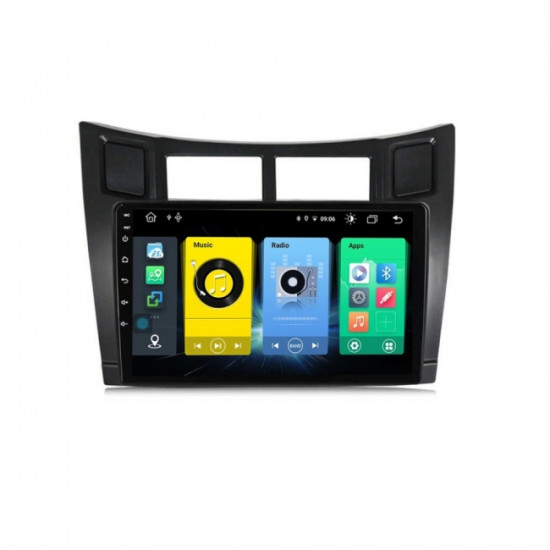 Навигация двоен дин за TOYOTA YARIS T0F84H, ANDROID 10, DVD, 9 инча
