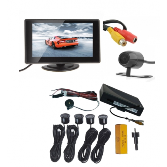 Парктроник система + камера за задно виждане + монитор 4.3" AT 43PARCAM