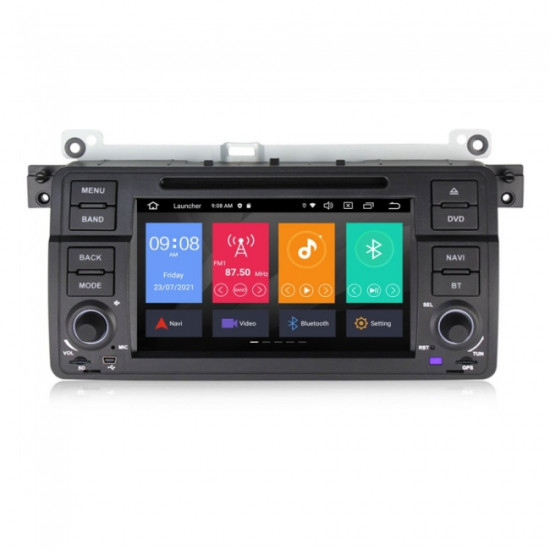Навигация двоен дин за BMW E46 (BM7499H) ANDROID 11, 4GB RAM, 7 инча, Wi-Fi