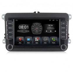 Двоен дин навигация за Passat, Tiguan, Touran (VW0003ZLH) ANDROID 10, 7 инча, Wi-Fi