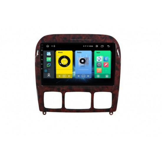 Двоен дин навигация за MERCEDES W220,W215 (M0F07H) ANDROID 11, 9 инча, Wi-Fi