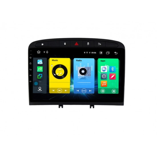 Мултимедийна навигация за PEUGEOT 308 (PE35326H) ANDROID 11, 9 инча, Wi-Fi