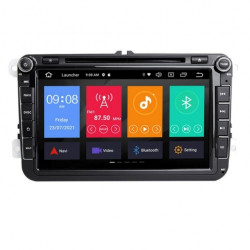 Двоен дин навигация за SKODA Roomster, Praktik, Fabia (SK8380H) ANDROID 11, 8 инча, Wi-Fi