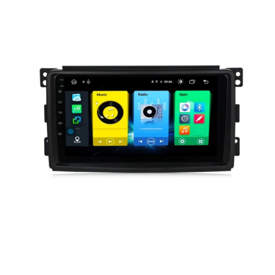 Двоен дин навигация за SMART FORTWO (SM0F11H) ANDROID 11, 9 инча, Wi-Fi